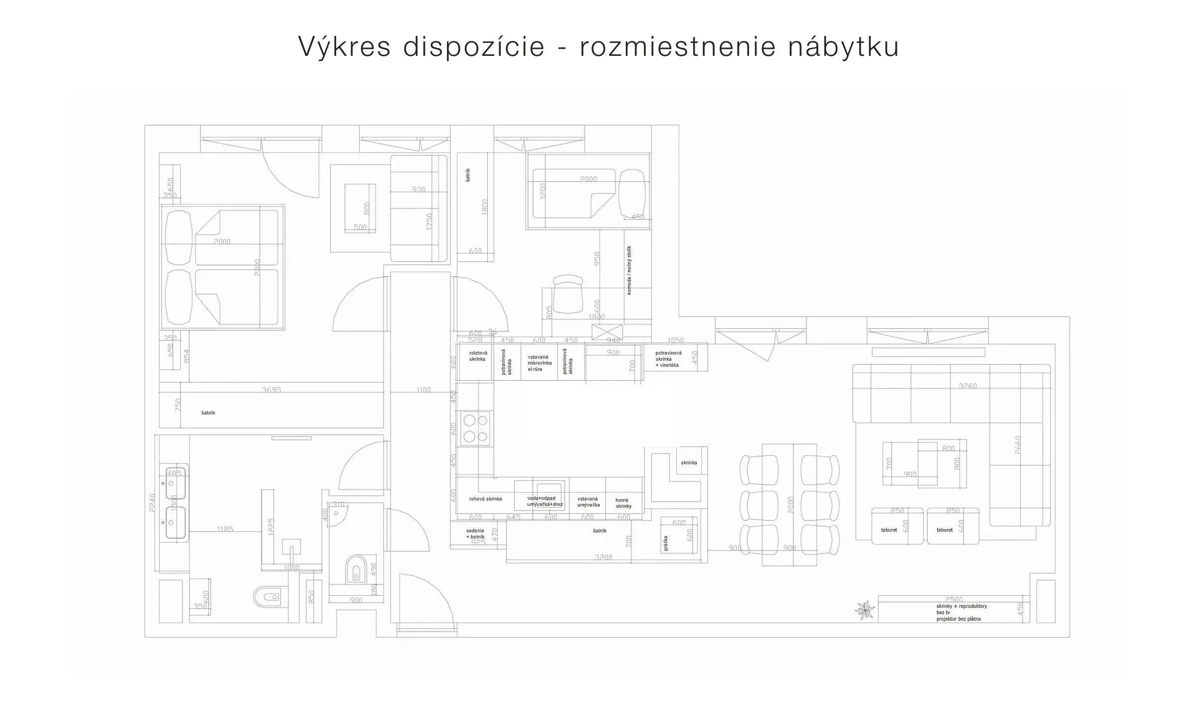 Výkresová časť, ukážka 1.